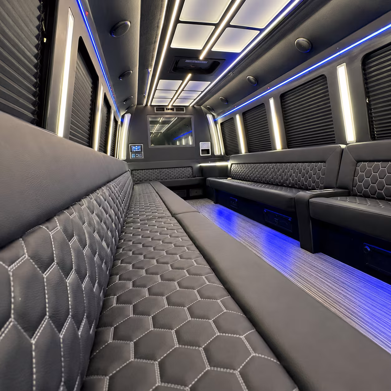 Honolulu Private Event Transportation party bus exterior