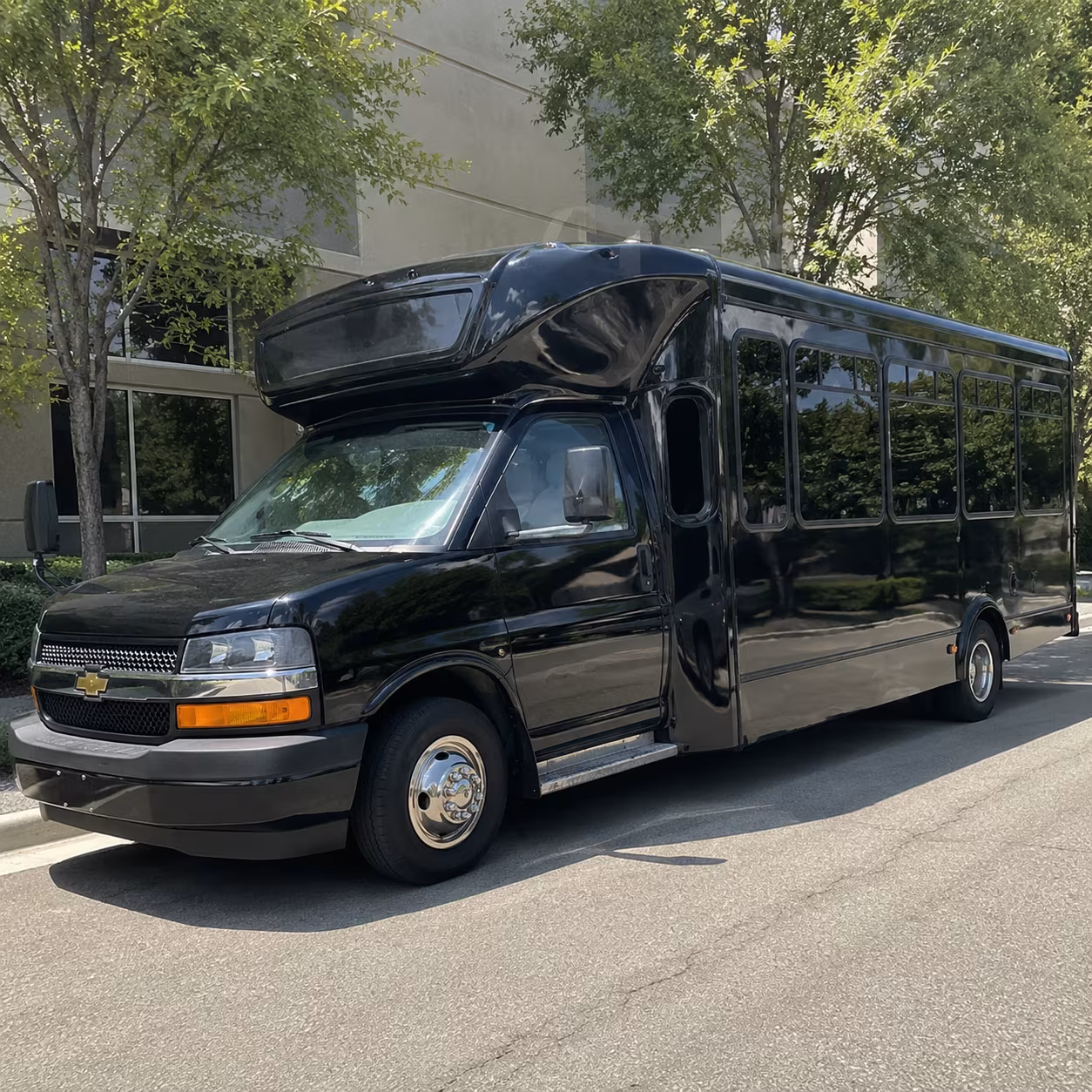 Honolulu Private Event Transportation party bus exterior