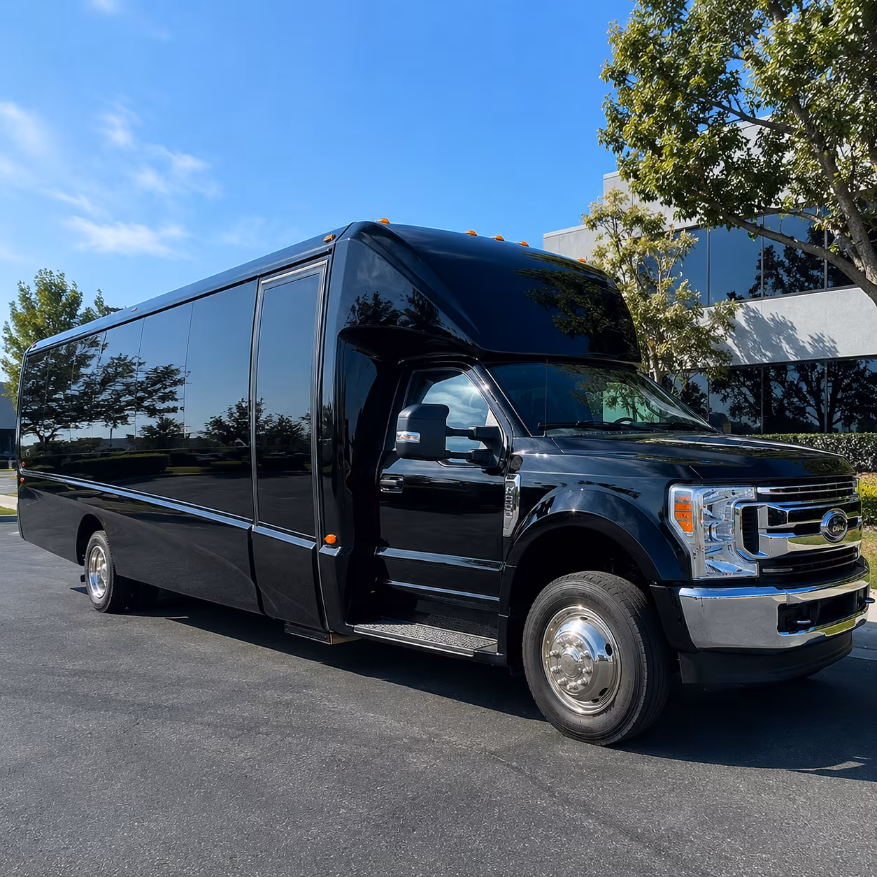 Honolulu School Event Transportation party bus exterior