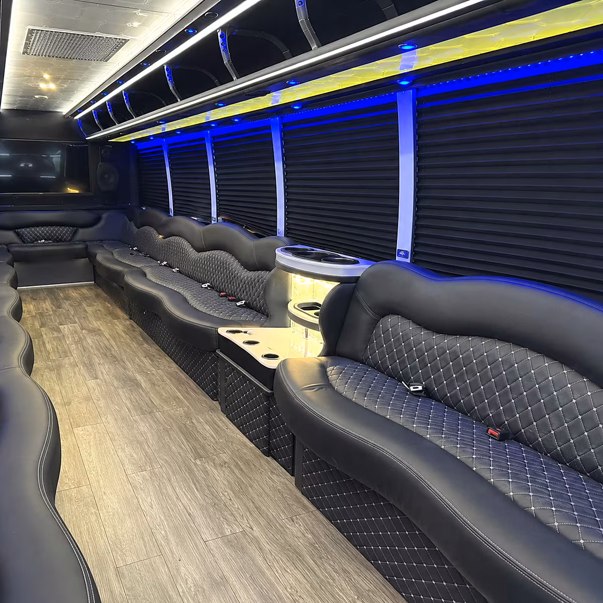 Honolulu Winery Tour & Pub Crawl Transportation party bus interior